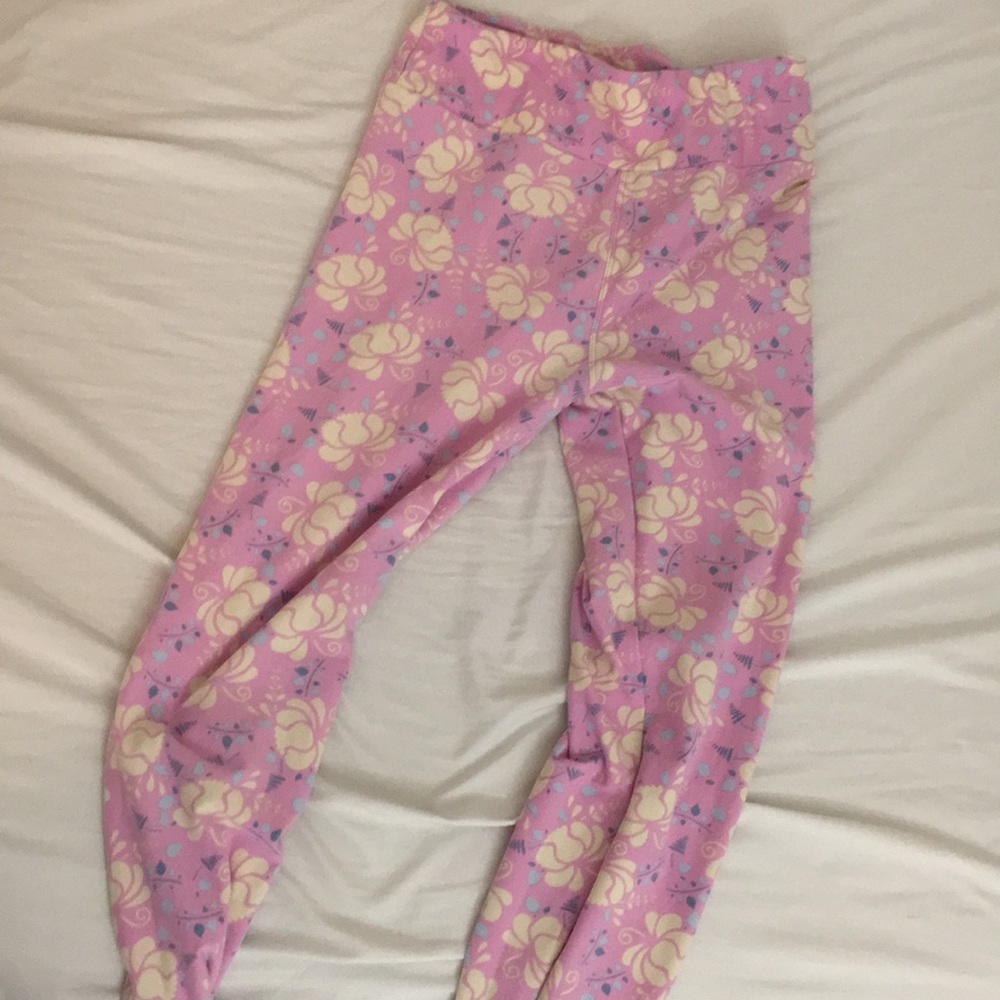 Lula Roe Pink Leggings